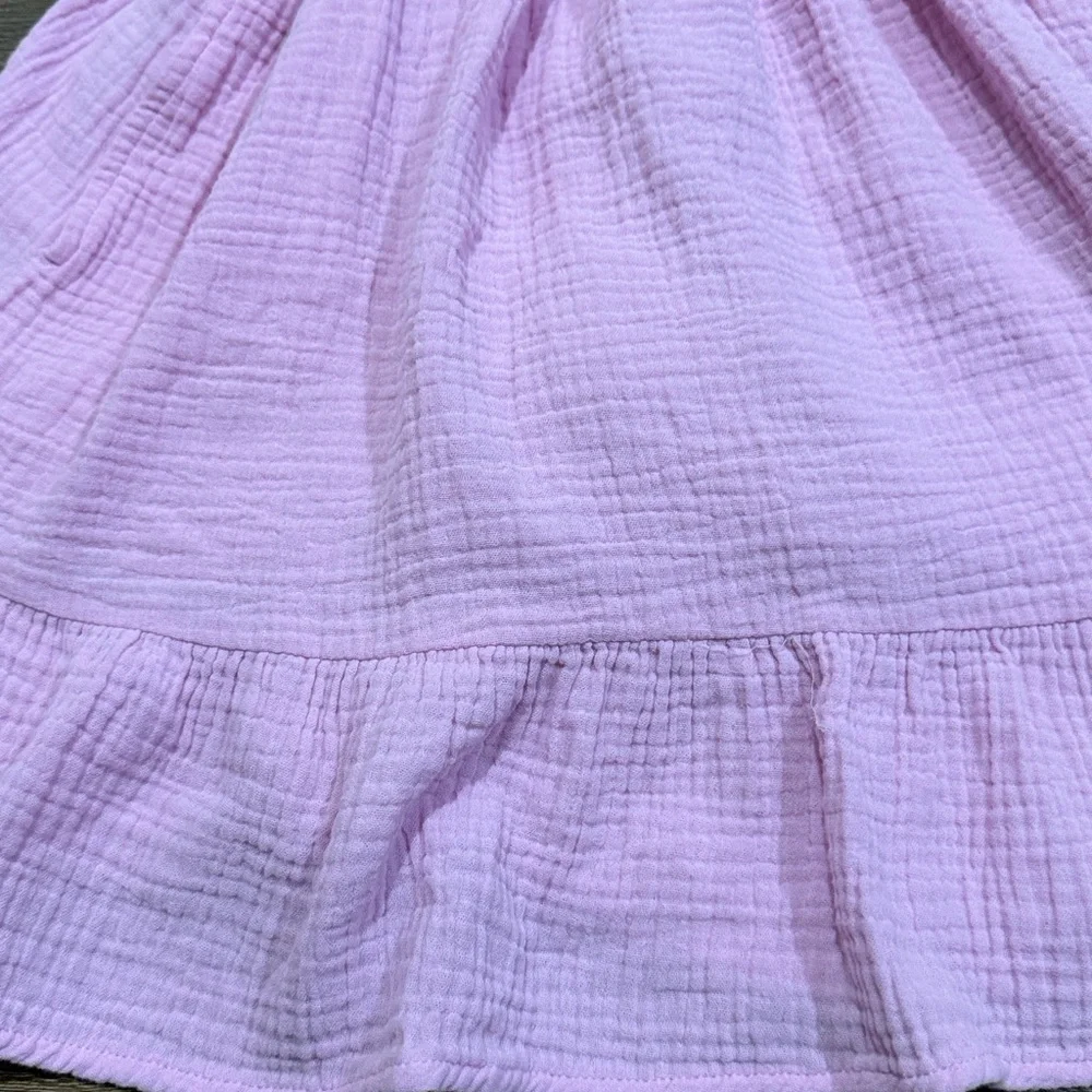 Hello Franki Smocked Pink Ruffled Kids Dress - Picture 2 of 7